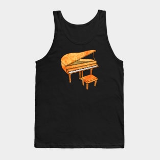 Orange Piano Tank Top